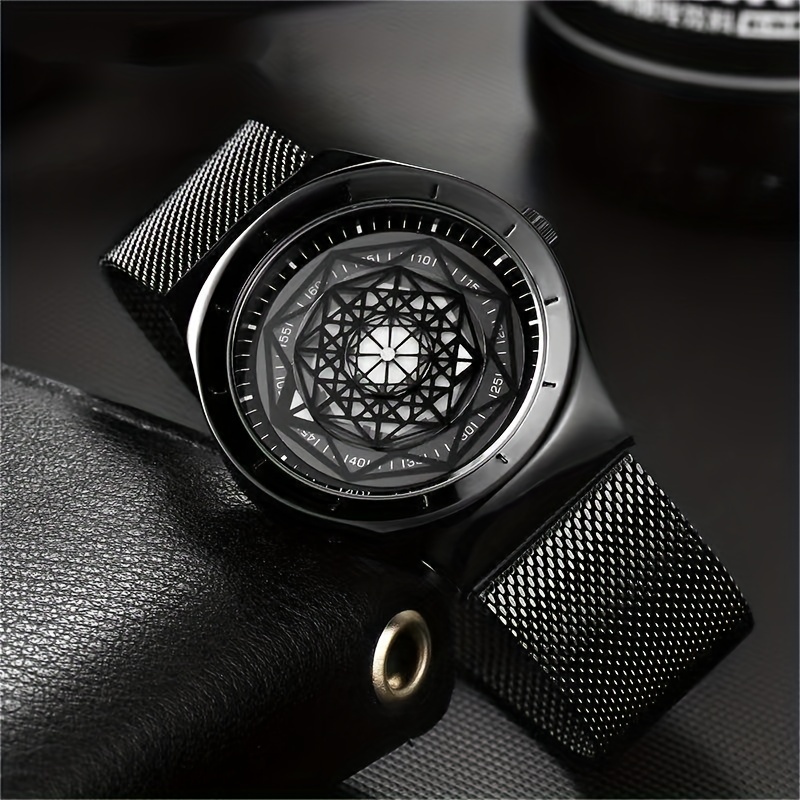 Canvas Strap Watch - New Concept Creative Pointless Black Technology