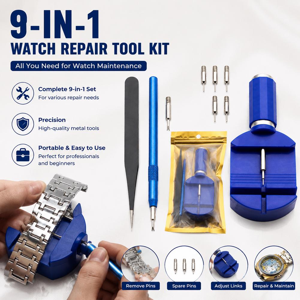 9 in 1 Professional Watch Repa - đánh giá và giá Spring Bar Tool Set