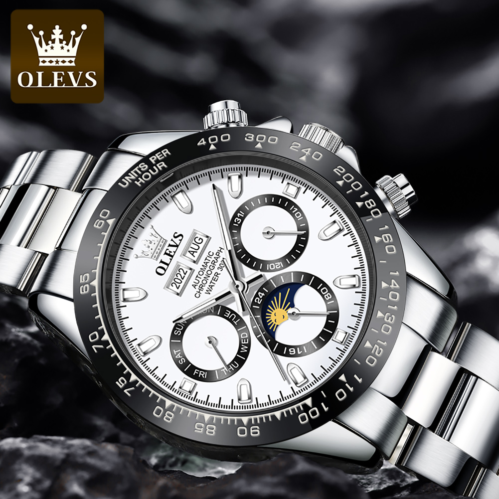 OLEVS Cao Cấp Đồng Hồ Nam Chro - đánh giá và giá Seiko Watch Presage