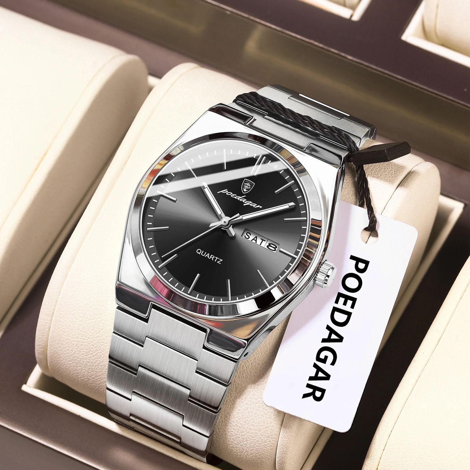POEDAGAR Luxury Men's Quartz W - đánh giá và giá Patek Philippe Watch Nautilus