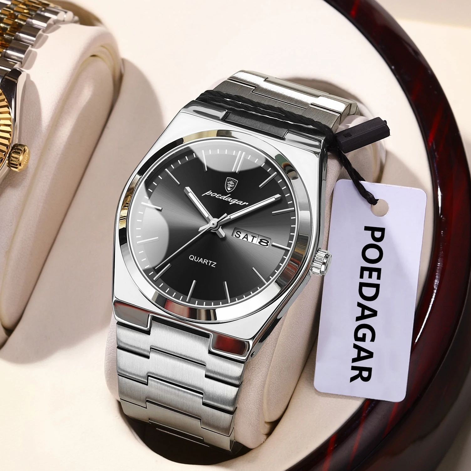 POEDAGAR Luxury Men's Quartz W - đánh giá và giá Patek Philippe Watch Nautilus